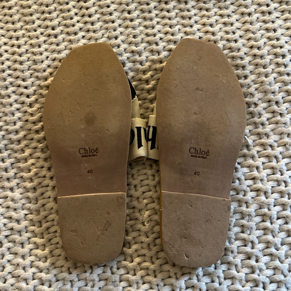 Chloe Beige and Black Sandals - Picture 3 of 4